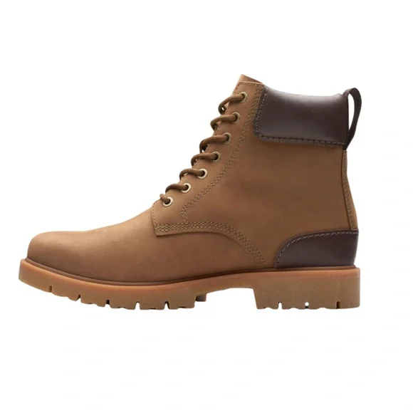 Mens Clarks Rossdale High Gore Tex Boots. Dark Sand26173499